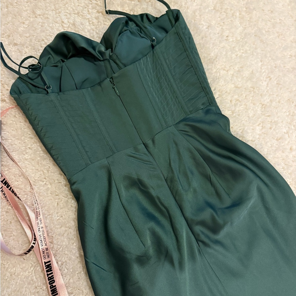 House of CB Charmaine Corset Dress in Pine - Picture 8 of 14